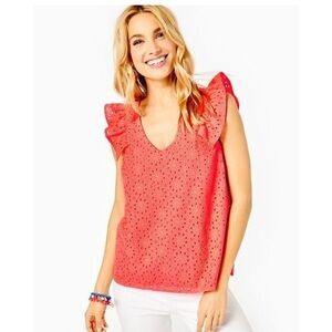 Lilly Pulitzer Luna Eyelet Top